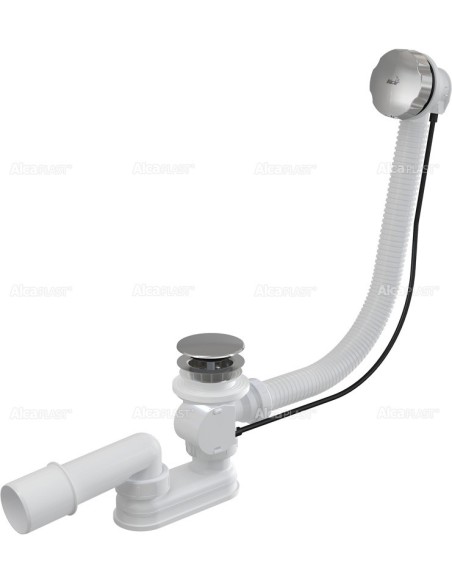 Alcaplast Syfon wannowy z korkiem automat metal (długośc 100 cm) A55KM 100