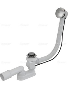 Alcaplast Syfon wannowy z korkiem automat metal A551K