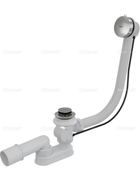 Alcaplast Syfon wannowy z korkiem automat metal A551K