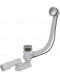 Alcaplast Syfon wannowy z korkiem automat metal  A551KM