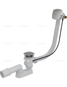 Alcaplast Syfon wannowy automatyczny z napełnianiem przelewem (długośc 80 cm A564CRM2 80