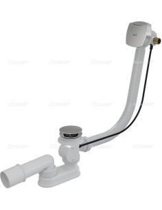 Alcaplast Syfon wannowy automatyczny z napełnianiem przelewem do wanien grubościennych (długośc 120 cm) A565CRM1 120