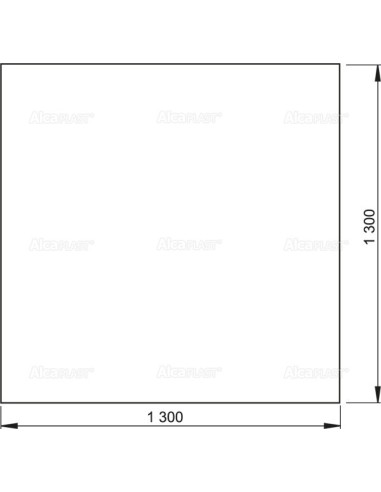 Alcaplast Hydroizolacyjna folia 1 300 × 1 300 AIZ3