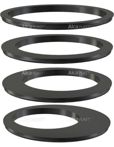 Alcaplast Wkładka rury spustowej, zestaw – czarna AGV900