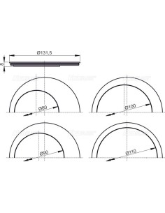 Alcaplast Wkładka rury spustowej, zestaw – szara AGV900S 2