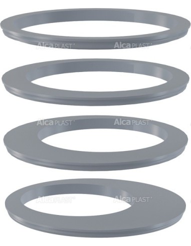Alcaplast Wkładka rury spustowej, zestaw – szara AGV900S