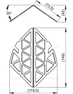 Alcaplast Sitko ze stali nierdzewnej dla wpustu bocznego AGV942 2