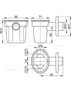 Alcaplast Syfon do odprowadzania kondensatu AKS1 2