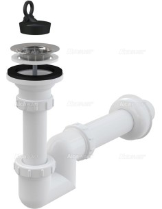 Alcaplast Syfon umywalkowy Ø32 „S“ z nierdzewnym sitkiem Ø63 A412