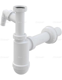 Alcaplast Półsyfon umywalkowy Ø40 z przyłączem i z nakretką 5/4" A43P