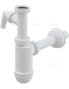 Alcaplast Półsyfon umywalkowy Ø32 z przyłączem i z nakretką 5/4"  A430P