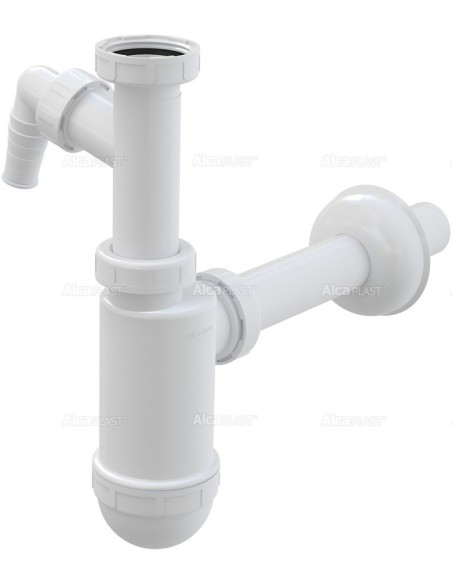 Alcaplast Półsyfon umywalkowy Ø32 z przyłączem i z nakretką 5/4"  A430P