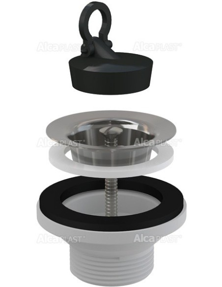 Alcaplast Spust umywalki 5/4" z nierdzewnym sitkiem Ø63 A31