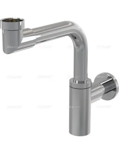 Alcaplast Syfon umywalkowy Ø32 DESIGN metalowy, małogabarytowy A403