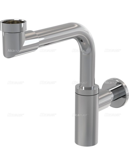 Alcaplast Syfon umywalkowy Ø32 DESIGN metalowy, małogabarytowy A403