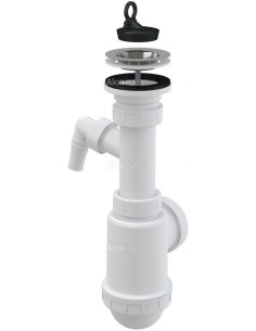 Alcaplast Syfon zlewozmywaka z podłączeniem pralki sitko nierdzewne Ø70 A441P Ø50/40