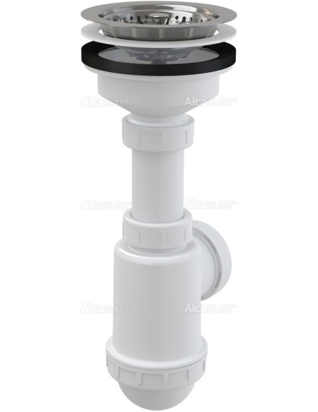 Alcaplast Syfon zlewozmywaka sitko nierdzewne Ø115 A446 Ø50/40