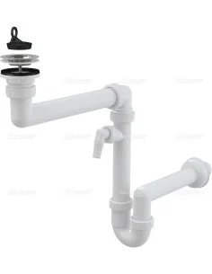 Alcaplast Małogabarytowy syfon zlewowy z podłączeniem A870PØ40