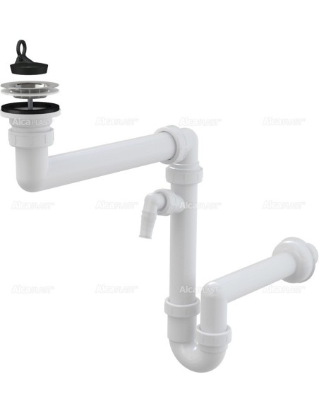 Alcaplast Małogabarytowy syfon zlewowy z podłączeniem A870PØ40