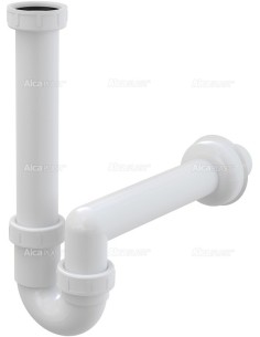 Alcaplast Pólsyfon zlewozmywaka rurowy z nakretką 6/4"  A80 Ø40