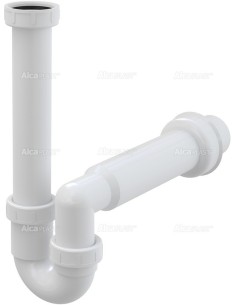 Alcaplast Pólsyfon zlewozmywaka rurowy z nakretką 6/4" A80 Ø50