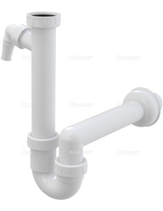 Alcaplast Półsyfon zlewozmywaka rurowy z nakretką 6/4" i przyłączem A81 Ø40