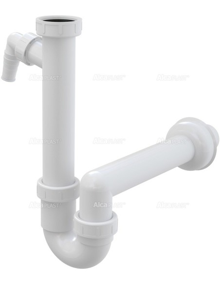 Alcaplast Półsyfon zlewozmywaka rurowy z nakretką 6/4" i przyłączem A81 Ø40