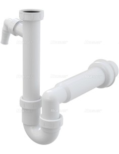 Alcaplast Półsyfon zlewozmywaka rurowy z nakretką 6/4" i przyłączem A81 Ø50