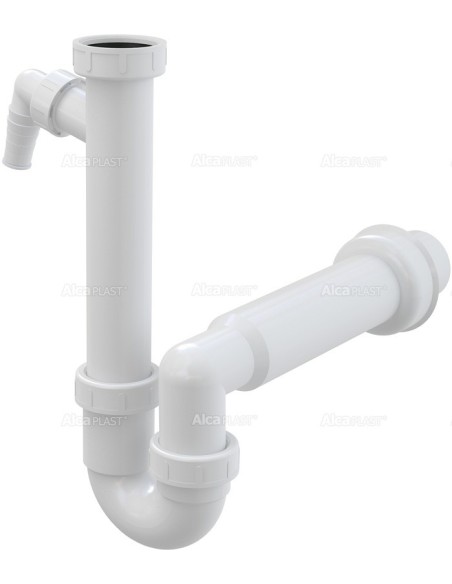 Alcaplast Półsyfon zlewozmywaka rurowy z nakretką 6/4" i przyłączem A81 Ø50