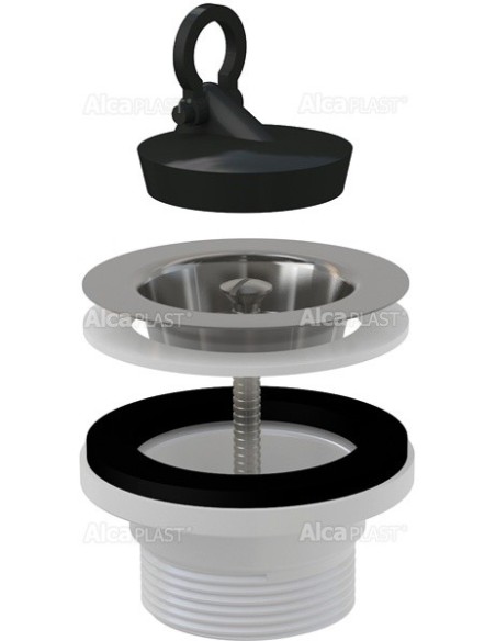 Alcaplast Spust zlewozmywaka 6/4" z nierdzewnym sitkiem Ø70 A33