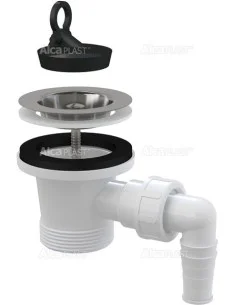 Alcaplast Spust zlewozmywaka 6/4" z przyłączem z nierdzewnym sitkiem Ø70 A33P