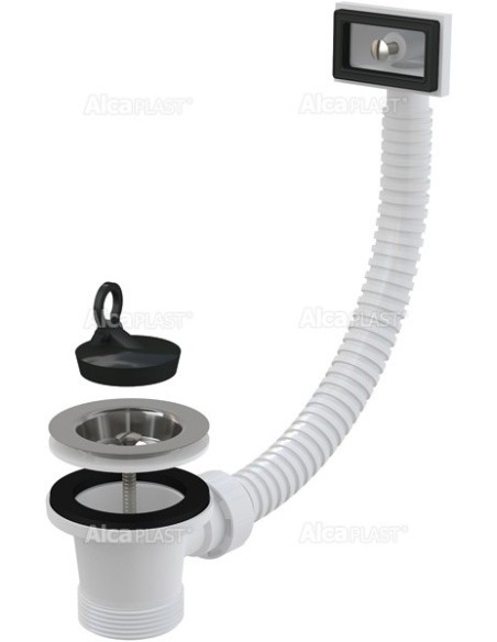 Alcaplast Zestaw odplywowo-przelewowy 6/4" z nierdzewnym sitkiem Ø70 A331