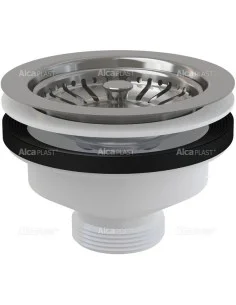 Alcaplast Spust zlewu 6/4" z nierdzewnym sitkiem Ø115 A37