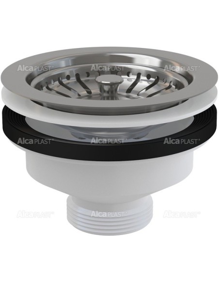 Alcaplast Spust zlewu 6/4" z nierdzewnym sitkiem Ø115 A37