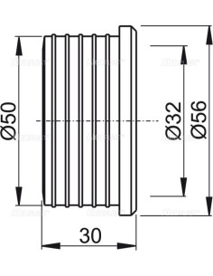 Alcaplast Redukcja gumowa 50/32 Z004 2