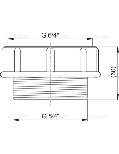 Alcaplast Redukcja 5/4" × 6/4" S506