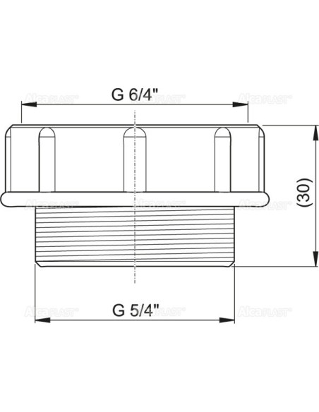 Alcaplast Redukcja 5/4" × 6/4" S506