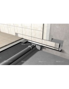 Alcaplast Spa - System odpływowy do zabudowy w ścianie (Stal nierdzewna połysk) APZ5-EDEN-650