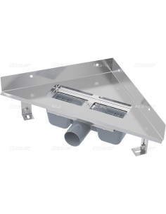 Alcaplast Odpływ narożny bez obramowania do rusztu perforowanego ARZ1