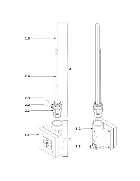 Terma Technologie Grzałka KTX 1 białą WEKT1K916U
