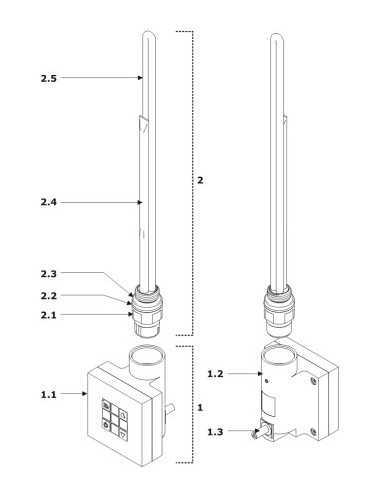 Terma Technologie Grzałka KTX 2 biała WEKT2K916U