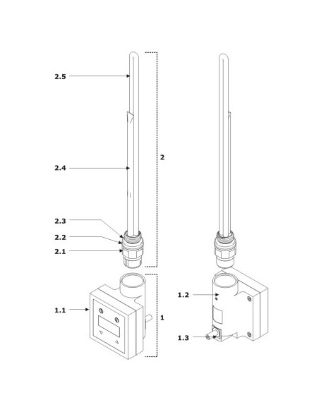 Terma Technologie Grzałka KTX 3 biały WEKT3K916U