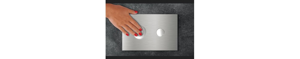 Przyciski spłukujące mechaniczne | dwufunkcyjne, design